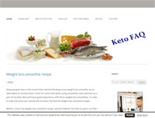 Tablet Screenshot of ketofaq.com
